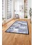 Dijital Baskılı Modern Desen Yıkanabilir Kaymaz Yolluk Mutfak Salon Halısı, MODERN-216-LACİVERT, 3