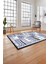 Dijital Baskılı Modern Desen Yıkanabilir Kaymaz Yolluk Mutfak Salon Halısı, MODERN-216-LACİVERT, 4
