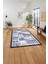 Dijital Baskılı Modern Desen Yıkanabilir Kaymaz Yolluk Mutfak Salon Halısı, MODERN-216-LACİVERT, 5
