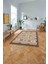 Baskılı Modern Sade Etnik Model Yıkanabilir Kaymaz Yolluk Mutfak Salon Halısı, MODERN-220-KAHVE, 2