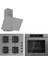 QBL62CPR - SS208CPR -D088 60 cm Gri Cam Turbolu Ankastre Set 1
