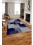 Baskılı Modern Sade Dekoratif Yıkanabilir Kaymaz Yolluk Mutfak Salon Halısı, Modern-141-Lacivert, 1
