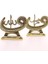 2'li Gold Allah Muhammed Vavlı Lafız Biblo Orta Boy 17CM-014 2