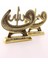 2'li Gold Allah Muhammed Vavlı Lafız Biblo Orta Boy 17CM-014 3