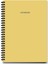Defter 64 Yaprak Çizgili Karton Kapak Spiralli Defter Notebook 10X14 cm ( Yellow ) 1