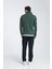 Cappi Erkek Yeşil Yarım Fermuarlı Pamuklu Örme Kumaş Slim Fit Sweatshirt 4