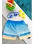 Erkek Çocuk Bluey Baskılı Bel Bağcıklı Deniz Şortu 2