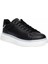 628-25 Deri Anatomik Erkek Sneaker Siyah Beyaz 1
