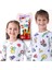 Boyanabilir Pijama Takımı + Özel Boya Kalemi Hediyeli ( Kız/erkek Çocuk Uzun Kollu Pijama) 1