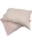 Ranforce 2 Adet Yastık Kılıfı Ekoseli Desenli Pembe 1