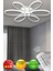 Linup Modern Plafonyer Tavana Sıfır Avize 3 Renk Kumandalı 2