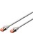Cat.6 Patch Kablo, S-FTP, Halogenfree, AWG 27/7, 0.5 metre, Gri Renk 1