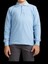 Açık Mavi Uzun Kol Tişört/t-Shirt Polo Yaka Polo Pamuklu 1