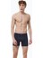 Erkek 3 Lü Füme Premium Collection Modal Uzun Boxer 3M250 3