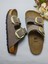 Mantar Taban Birkenstock Leonı Arızona Modeli Çift Tokalı Ortopedik Terlik 3
