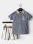 Erkek Çocuk 3'lü Takım Polo Yaka T-Shirt Şort Kemer Takım 3