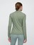 Kadın Haki Gapfit Brushed Jarse Yarım Fermuarlı T-Shirt 5