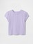 Kız Çocuk Mor Yuvarlak Yaka T-Shirt 4