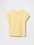 Kız Çocuk Sarı Yuvarlak Yaka T-Shirt 4