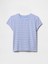 Kız Çocuk Mavi Yuvarlak Yaka T-Shirt 4