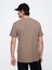 Erkek Kahverengi Everyday Soft Gap Logo Grafik T-Shirt 4