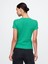 Kadın Yeşil Modern Rib Crop T-Shirt 5