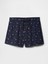 Kadın Lacivert Poplin Şort Pijama Takımı 2