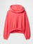 Kadın Pembe Vintage Soft Gap Logo Fleece Crop Sweatshirt 2