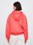 Kadın Pembe Vintage Soft Gap Logo Fleece Crop Sweatshirt 4