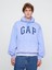 Erkek Mavi Vintage Soft Oversize Gap Logo Sweatshirt 1