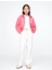 Kız Çocuk Pembe Relaxed Gap Logo Fermuarlı Sweatshirt 2