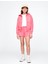 Kız Çocuk Pembe Relaxed Gap Logo Fermuarlı Sweatshirt 3