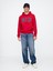 Erkek Kırmızı Gap Logo Fransız Havlu Kumaş Sweatshirt 5