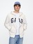 Erkek Beyaz Gap Logo Fermuarlı Fransız Havlu Kumaş Sweatshirt 1