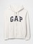 Erkek Beyaz Gap Logo Fermuarlı Fransız Havlu Kumaş Sweatshirt 2
