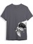 Hunter Avcılık Baskılı Av Köpeği Yan Detay Bakılı Regular Fit T-Shirt 1