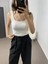 Beyaz Crop Triko Atlet Standart 1