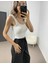 Beyaz Crop Triko Atlet Standart 2