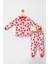 Çilek Baskılı Kız Çocuk Pamuklu Pijama takımı - Kırmızı 1