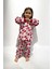 Çilek Baskılı Kız Çocuk Pamuklu Pijama takımı - Kırmızı 2