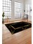 Baskılı Mermer Zigzag Desenli Kaymaz Yıkanabilir Yolluk Mutfak Salon Halısı, Mermer-79-Gold, 5