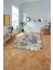 Baskılı Mermer Klasik Modern Kaymaz Yıkanabilir Yolluk Mutfak Salon Halısı, Mermer-80-Gold, 3