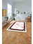Baskılı Mermer Çerçeve Model Kaymaz Yıkanabilir Yolluk Mutfak Salon Halısı, Mermer-44-Bordo, 3