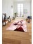 Baskılı Mermer Geometrik Model Kaymaz Yıkanabilir Yolluk Mutfak Salon Halısı, Mermer-77-Pembe, 1