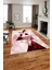 Baskılı Mermer Geometrik Model Kaymaz Yıkanabilir Yolluk Mutfak Salon Halısı, Mermer-77-Pembe, 2