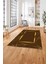 Baskılı Mermer Zigzag Desenli Kaymaz Yıkanabilir Yolluk Mutfak Salon Halısı, Mermer-79-Kahve, 4
