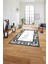 Baskılı Mermer Çerçeve Modern Sade Kaymaz Yıkanabilir Yolluk Mutfak Salon Halısı, Mermer-71-Gri, 1