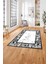 Baskılı Mermer Çerçeve Modern Sade Kaymaz Yıkanabilir Yolluk Mutfak Salon Halısı, Mermer-71-Gri, 4