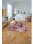 Baskılı Mermer Klasik Modern Kaymaz Yıkanabilir Yolluk Mutfak Salon Halısı, Mermer-80-Pembe, 3