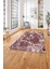 Baskılı Mermer Klasik Modern Kaymaz Yıkanabilir Yolluk Mutfak Salon Halısı, Mermer-80-Pembe, 4
